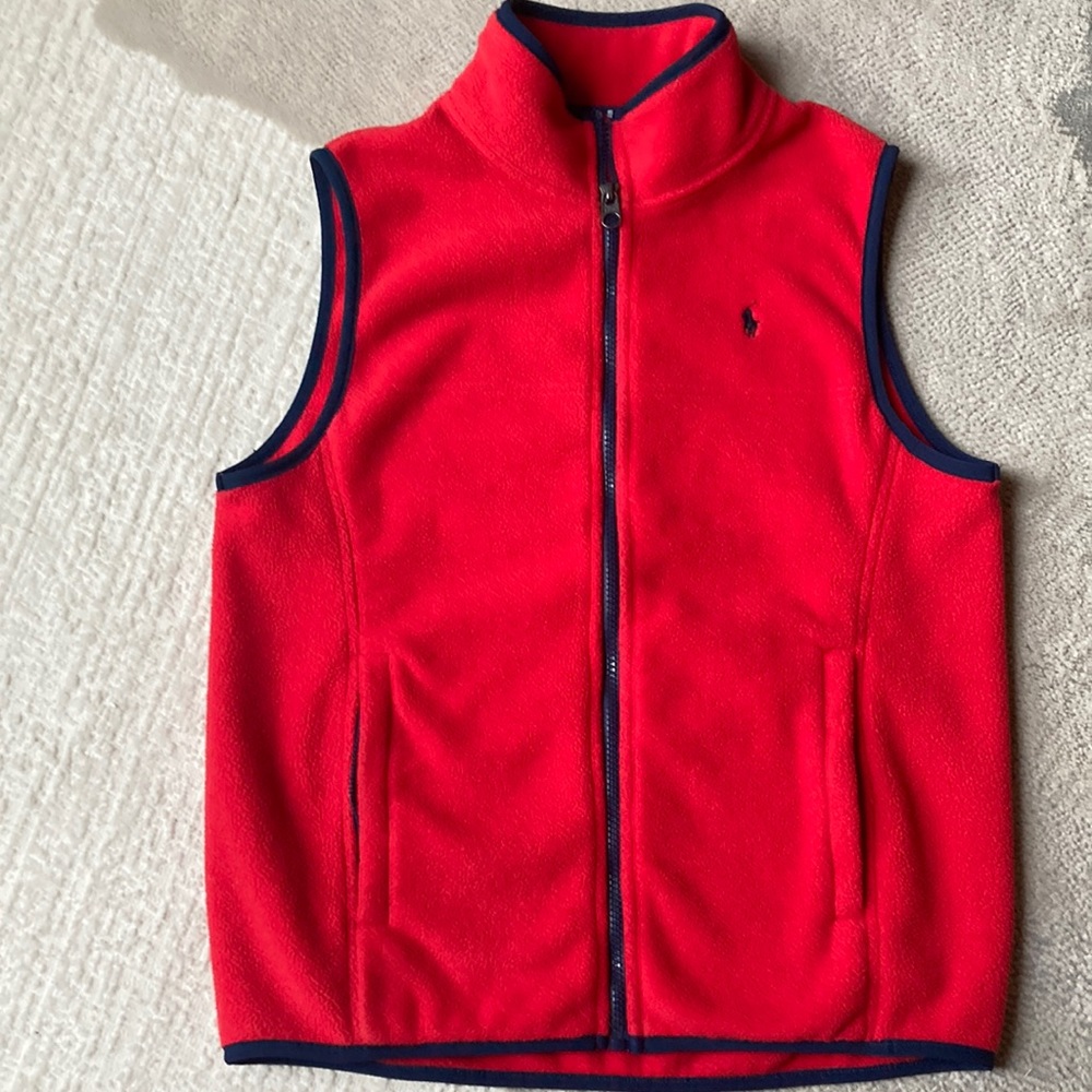 Ralph Lauren Polo boys fleece, zip up vest